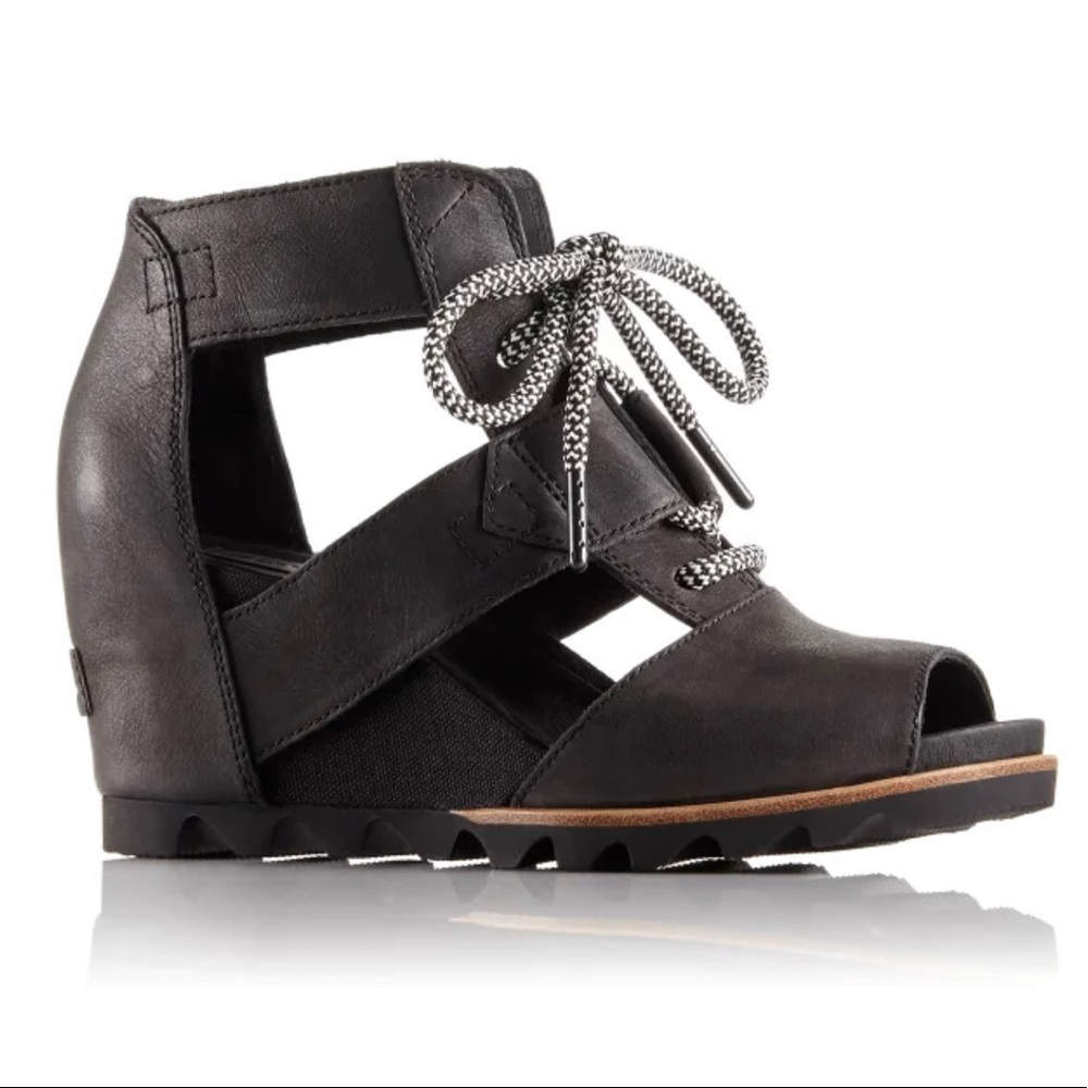 SOREL Lace Wedge Sandals